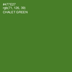 #477E27 - Chalet Green Color Image